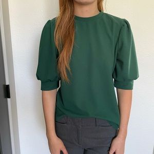 Green Blouse- perfect for fall!